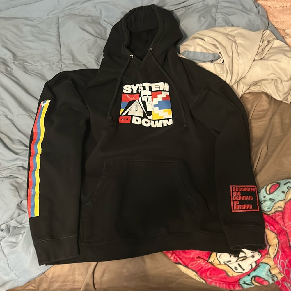 system of a down hoodie very good condition